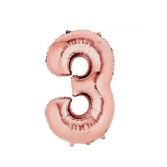 Imagen de Globo Numero Rosa Gold 80cm