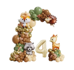 Globos 1 Añito Animalitos Bosque Verde Oliva Bambi Primer - tienda online