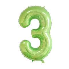 Globo Numero Verde 80cm - Cotillon Eli