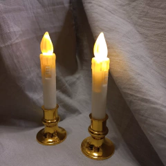Velas Led Luminosas Con Candelabro Dorado Luz Calida - comprar online