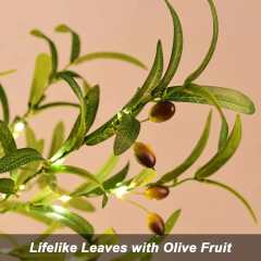 Arbol Olivo Luminoso Led Arbolito Navidad Luz Calida Deco - Cotillon Eli