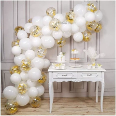 Arco Organico Globos Blancos Boda Aniversario 15 Años Cumple en internet