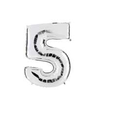 Globo Numero Plateado 1 metro - comprar online