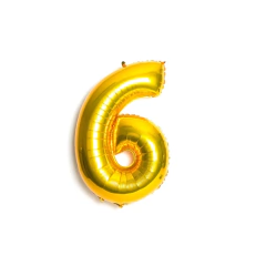 Globo Numero Dorado 35cm aprox - comprar online