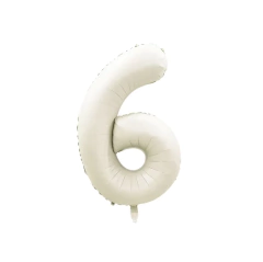 Globo Numero Natural Beige Crema 80cm