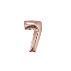 Globo Numero Rosa Gold 1 metro - Cotillon Eli