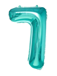 Globo Numero Turquesa 80cm - comprar online