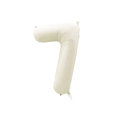 Globo Numero Natural Beige Crema 80cm - comprar online