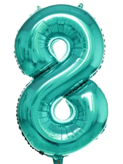 Globo Numero Turquesa 80cm en internet