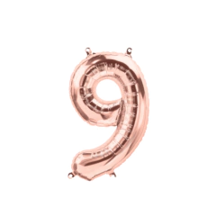 Globo Numero Rosa Gold 1 metro - comprar online