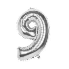 Globo Numero Plateado 1 metro - comprar online