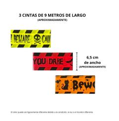 Guirnalda Cinta Advertencia Halloween Peligro Warning en internet