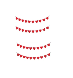 Guirnalda De Corazon Dorados Plateados Cotillon Deco en internet