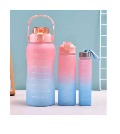 Set 3 Botellas Motivacionales Deportiva 2 Litros - Cotillon Eli