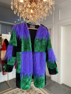 CASACO MIX VERDE E ROXO na internet