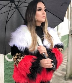 Casaco peludo mix - comprar online