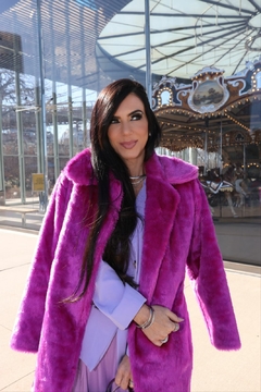Casaco Midi Fucsia