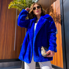 Casaco over azul bic - comprar online