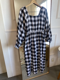 Vestido xadrez P&B - comprar online