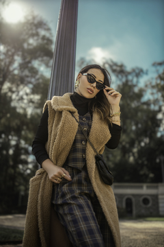 Colete Teddy longo - comprar online
