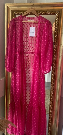 Saida de Praia Yasmin em Tule Pink - comprar online