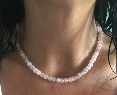 Collar Cuarzo Rosa Amor - comprar online