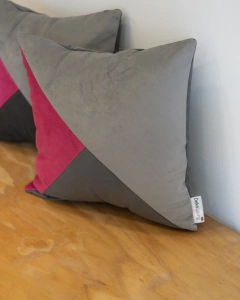 ALMOHADONES PATCHWORK triángulos pack x2 - Deko Living