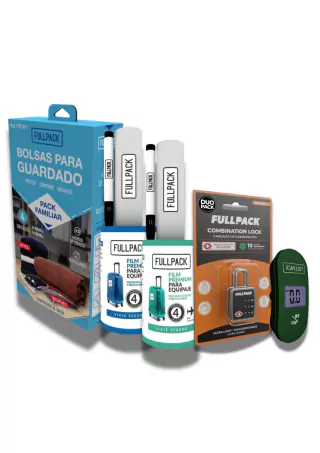 Combo Fullpack 2 Candados + 2 Films + Balanza + Bolsa Family