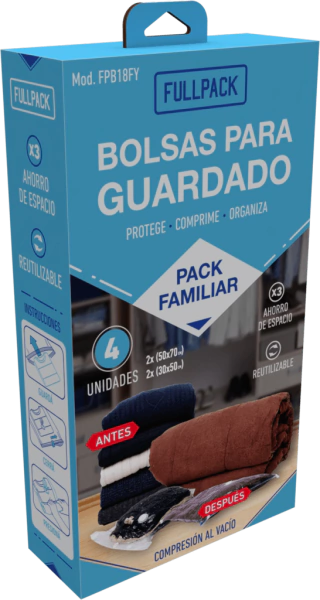 Bolsas para Guardado al Vacío - Family - 2 unid. (30x50) + 2 unid. (50x70)