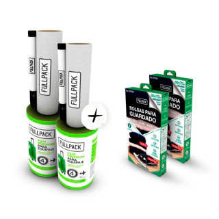 Kit 2 Film Strech Premium Green Pop +2 Bolsas Grandes Fullpack