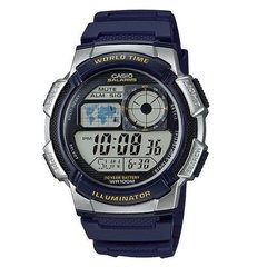 Relógio Casio Prata/azul-marinho