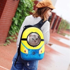 Mochila Para Transporte Pet Minion 1832 Gato Cachorro