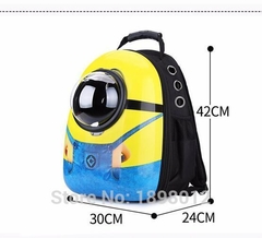 Mochila Para Transporte Pet Minion 1832 Gato Cachorro - AMSTERDAM PRODUTOS