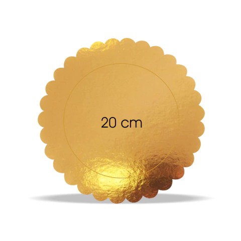 Plato Sol Dorado 20cm unidad