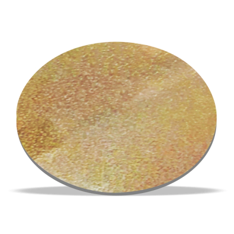 Base 30cm estampada 3mm tornasol dorada - comprar online