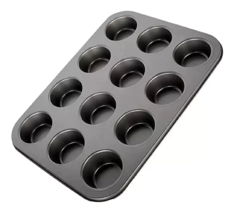 Molde 12 cupcakes teflon