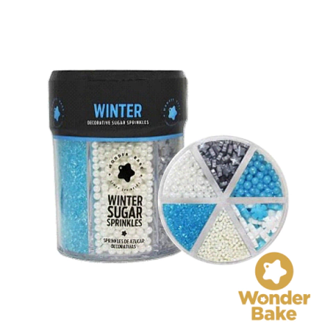Set Sprinkles Winter 6 Diseños Bottle 210 Gr Wonder Bake - comprar online