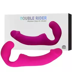 Penetrador Strapless Recarregável com Plug Vaginal – APHRODISIA DOUBLE RIDER