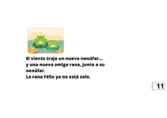 A4 Cuento tamaño A4 (chico) Título "Buscando casita con Félix la rana"