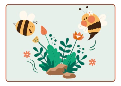 A4 Cuento tamaño A4 (chico) Título "One day in the life of bees" en internet