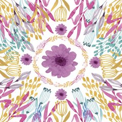 Papel para origami bifaz "Flor mandala" ( Tamaño 15x15 cm x 20 papeles)