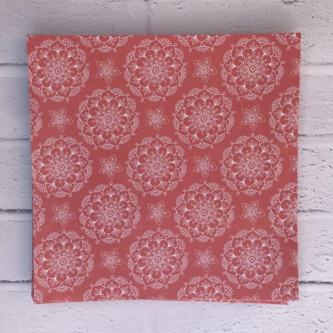 Papeles para origami "Mandala coral" (Simple faz-15x15 cm-Simple faz)