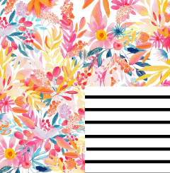 PAPEL PARA ORIGAMI "SPRINGTIME" ( TAMAÑO 15X15 CM, BIFAZ, PACK X 20 PAPELES)