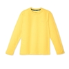 Camiseta infantil manga longa amarela
