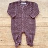 Macacão De Bebê Corações Vinho - Loja online de roupa infantil Sheep Baby 