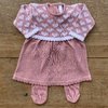 Saída De Maternidade Vestido Coração Rosa