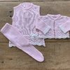 Saída de Maternidade Conjunto Bolero - Rosa