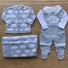 Conjunto Nuvem - Azul Bebê