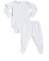 CONJUNTO UNDERWEAR BEBÊ BRANCO- TOCA DO COELHO