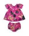 Vestido Bebê Flor Rosa na internet